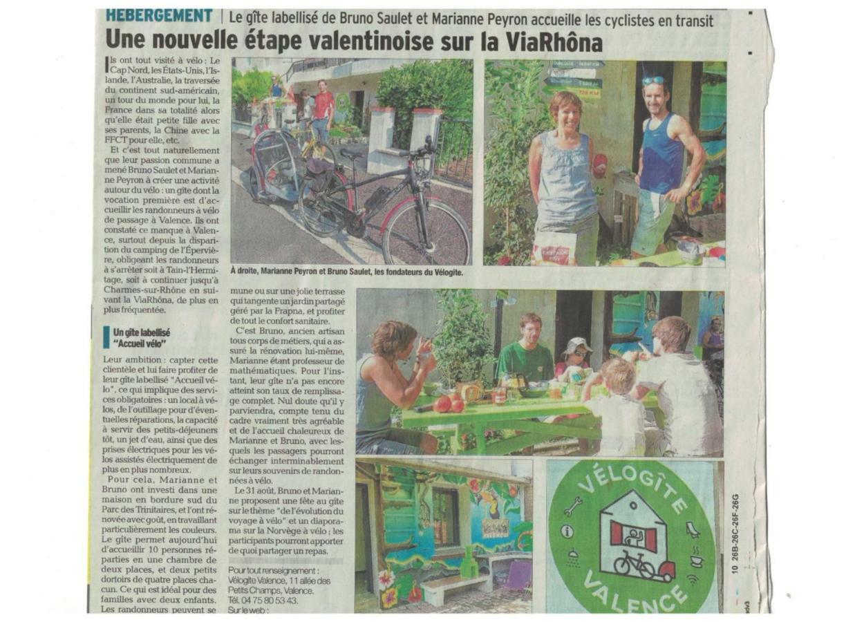 Velo Gite Valence Valence  Extérieur photo