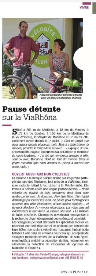 Velo Gite Valence Valence  Extérieur photo